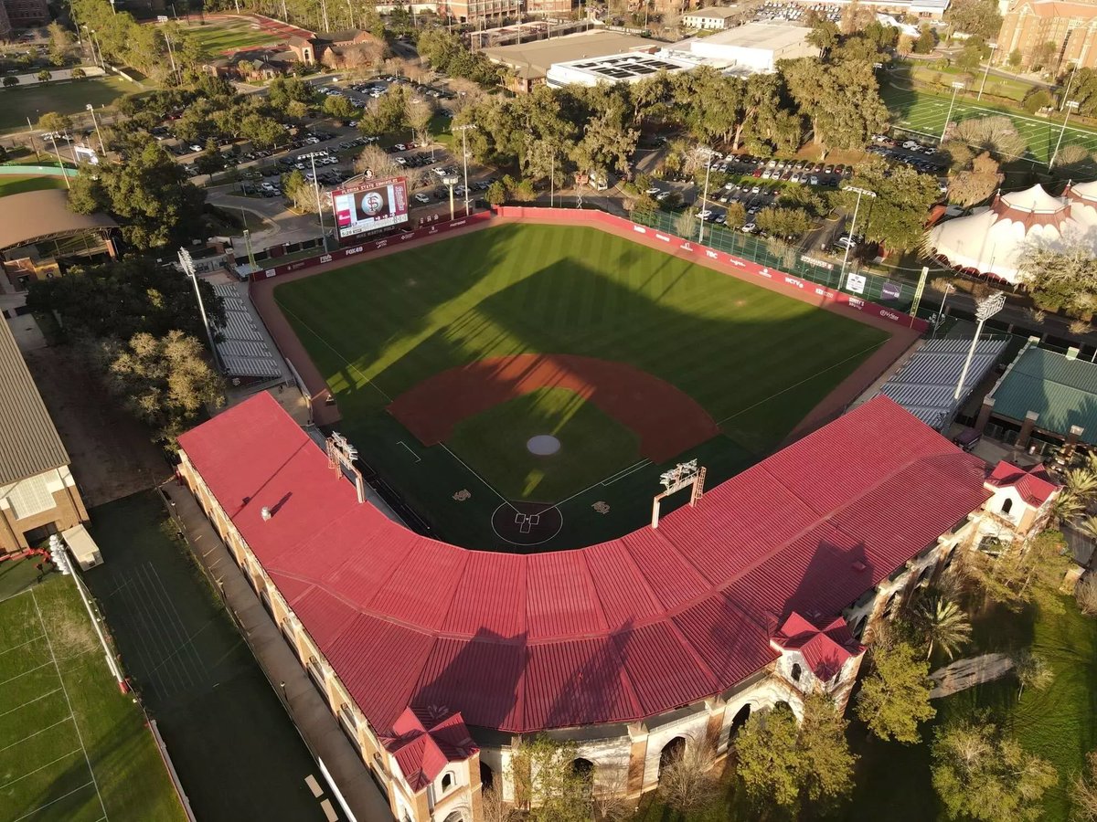 JML_ACC's tweet image. Ballpark Tour:

🏟️Dick Howser Stadium
📍Tallahassee, FL
Capacity: 6,700
Opened: 1983

A bucket list ballpark for any college baseball fan.