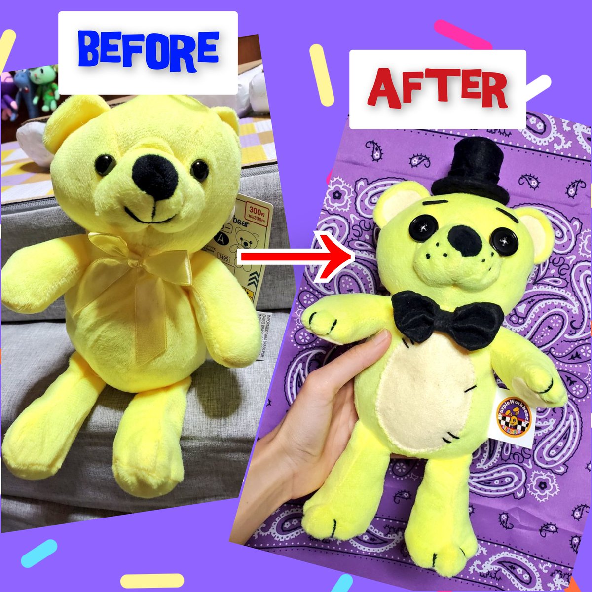 PurpleWorkbench's tweet image. 120👍️ありがとうございます！！
表示回数も3000を越えております…こんなに沢山のかたに私のリメイク作品を見ていただけて幸でございます🙌
並べた写真もぜひどうぞ(*ﾉωﾉ)みんなもやってみよう！👍️