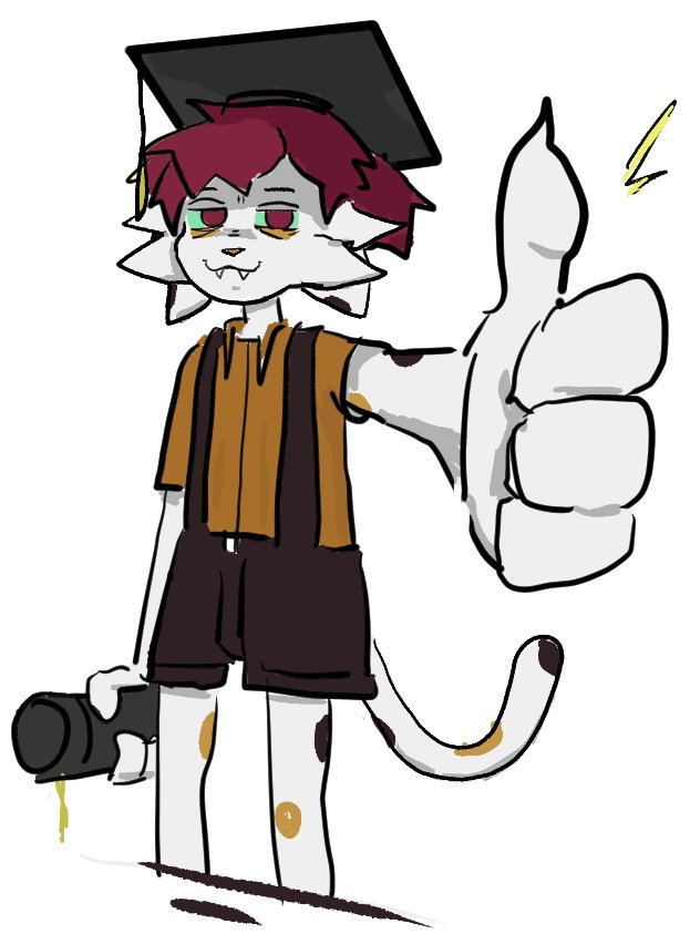 EmeryCallahan44's tweet photo. Today I graduated, a degree in design. This is an art of emery from my awesome buddy @AfroEagle, thanks to highguard I cannot draw an art for this important day. But yeah after 6 years in development, now I can start real life. https://t.co/lJp2WGmlbE