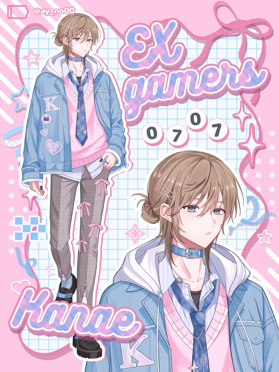 🩷×🩵

 #かな絵