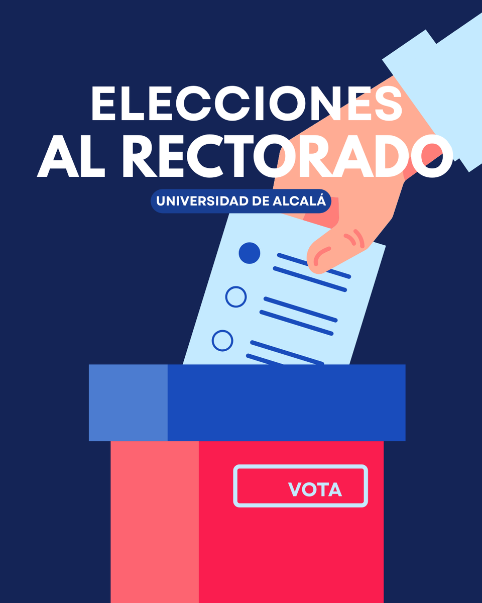 UAHes's tweet photo. La UAH inicia el proceso electoral a rector o rectora. https://t.co/1YvCHlfueI

📅Las candidaturas se presentan del 9 al 12 de febrero, la campaña será del 19 al 27 del mismo mes y las votaciones son el 3 de marzo en 1º vuelta y el 10 en segunda
🗳️Resultados: 𝟏𝟔 𝐝𝐞 𝐦𝐚𝐫𝐳𝐨 https://t.co/75362nnGht