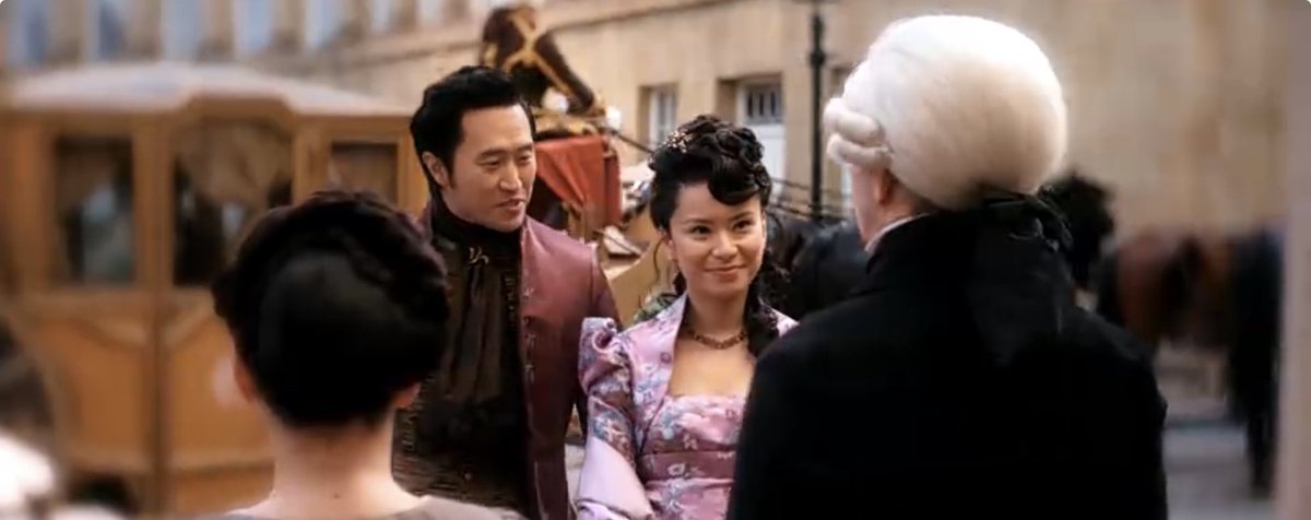 Mykethogan's tweet photo. You brought two kids into the marriage but you’re mad your husband already has a daughter (and he didn’t even call her his daughter 😭) yet you’re still making faces😭 a witch

#Bridgerton #BridgertonS4 https://t.co/AWFM0lYjRi