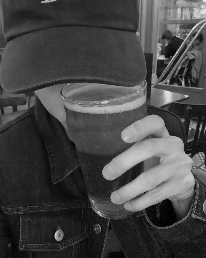a quiet drink to end the long day.