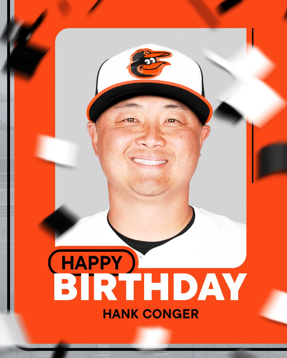 Happy birthday to our Bullpen Coach, Hank Conger 🎉