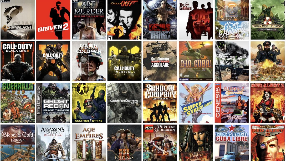 En su más reciente investigación, el Observatorio de Medios de <a href="/cubadebatecu/">Cubadebate</a> analiza más de 40 videojuegos populares que utilizan a #Cuba como contexto y que, de conjunto, producen un relato aparentemente fácil de asimilar para quien no conoce el país.

Demuestra que los