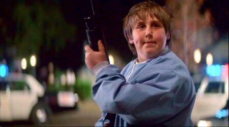 EugWSerra's tweet image. Remembering the Monster Squad’s Brent Chalem - born on this day in 1975.                                                               
“Wolfman's got nards!” 
“My name... is Horace!” 

#BrentChalem #TheMonsterSquad #Horace