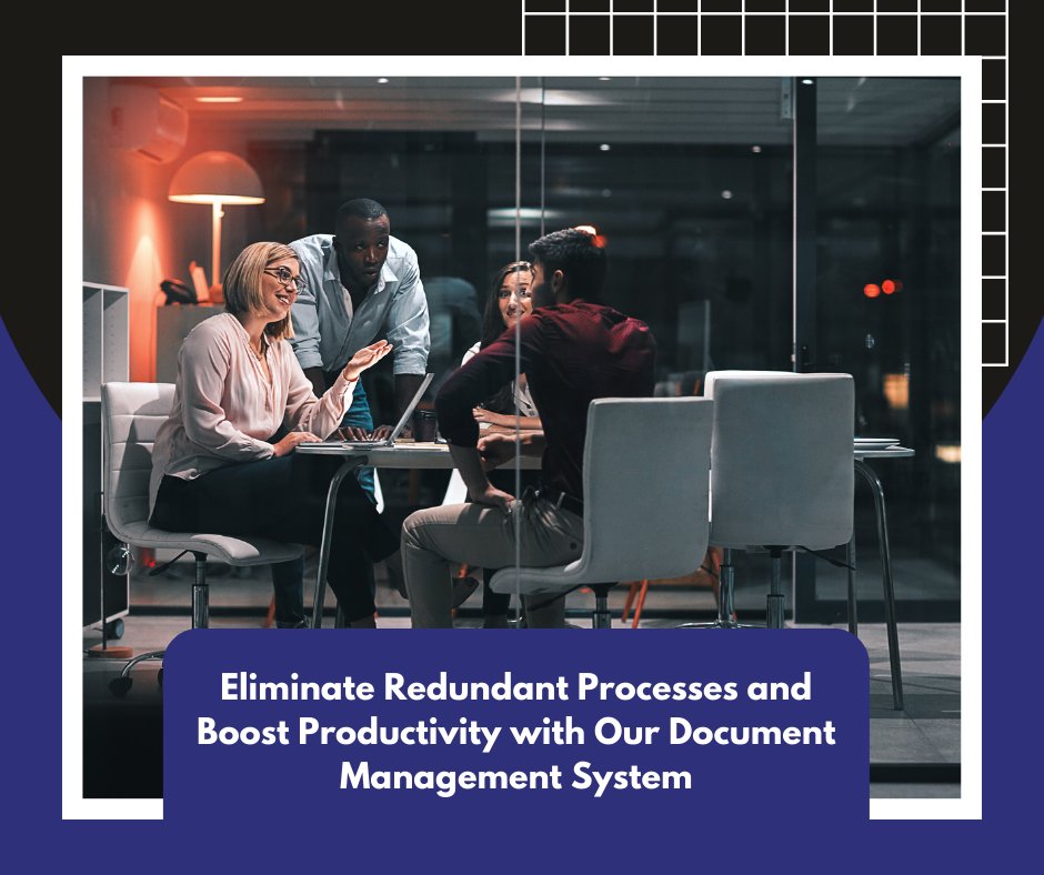 Eliminate redundant processes and boost productivity with our Document Management System. Let's chat about how we can help your business thrive. 

Contact us now!

#DocumentManagement #BusinessProductivity #WorkflowAutomation #DigitalTransformation