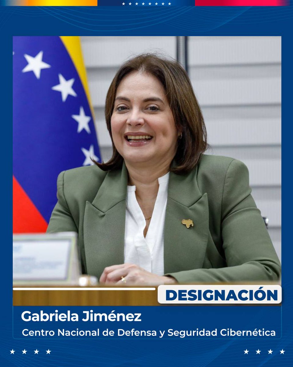 ZuliaInfocentro's tweet image. Hoy nace el Centro Nacional de Defensa y Seguridad Cibernética, instancia que dependerá del Consejo de Vicepresidentes y estará bajo la conducción de la ministra Gabriela Jiménez quien, junto a los científicos y expertos del país.