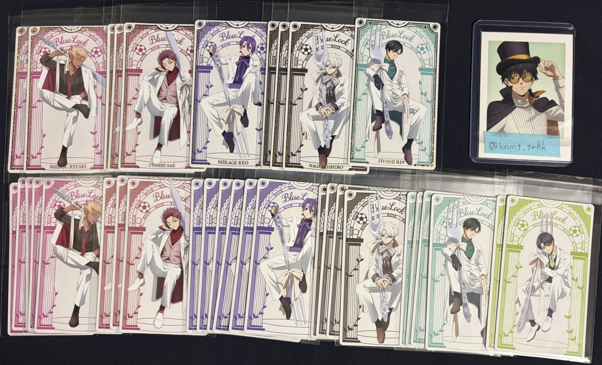 譲渡】 ブルーロック ブルロ ナムコ 特典 イラストシート namco 譲:潔