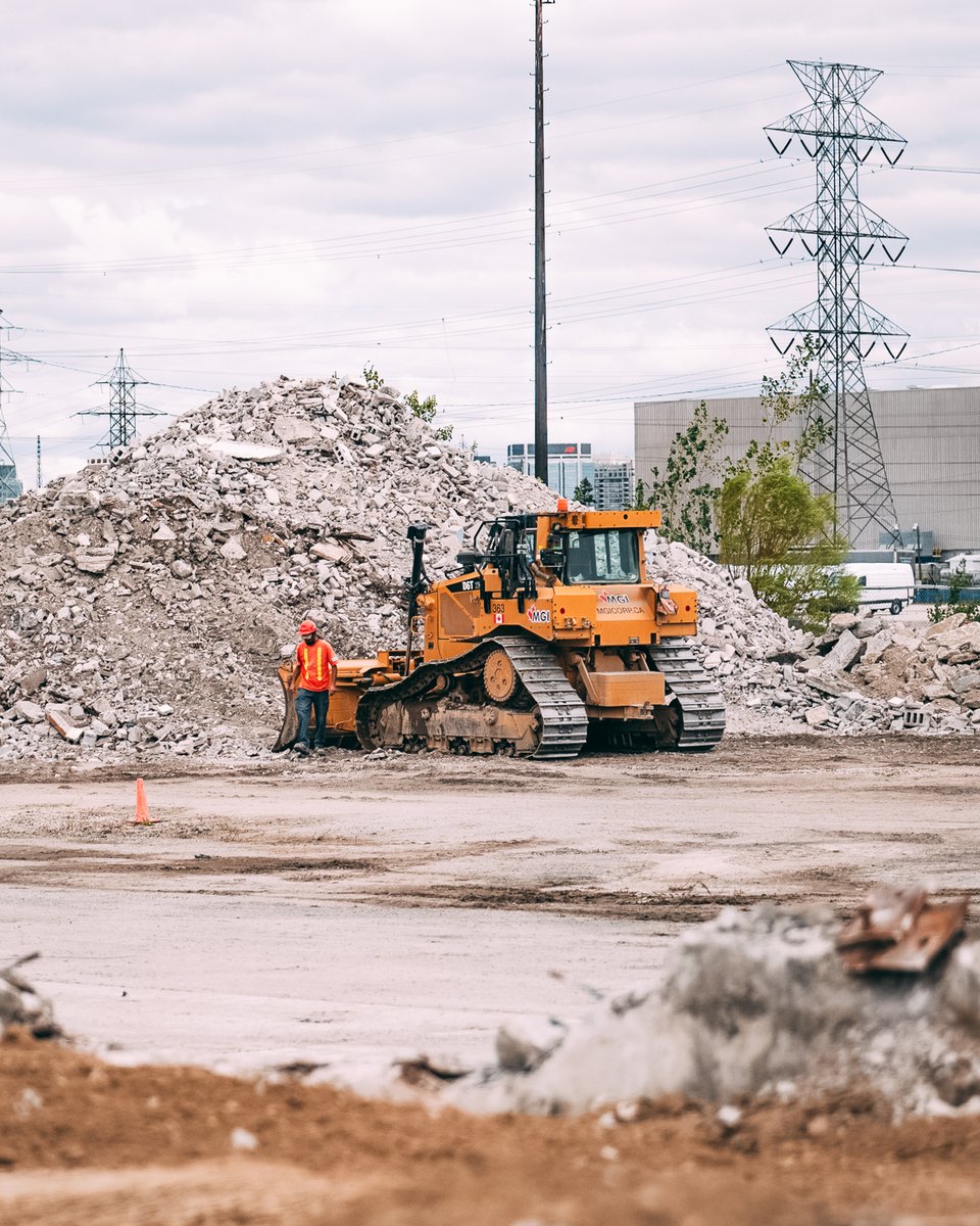 — Material from our demolition is processed on site, with a D6T CAT dozer managing and staging recycled concrete for reuse.

#demolition #construction #heavyduty #mgiconstruction #build #heavyequipment #constructinghistory #mgicorp #remodling #demolitionday