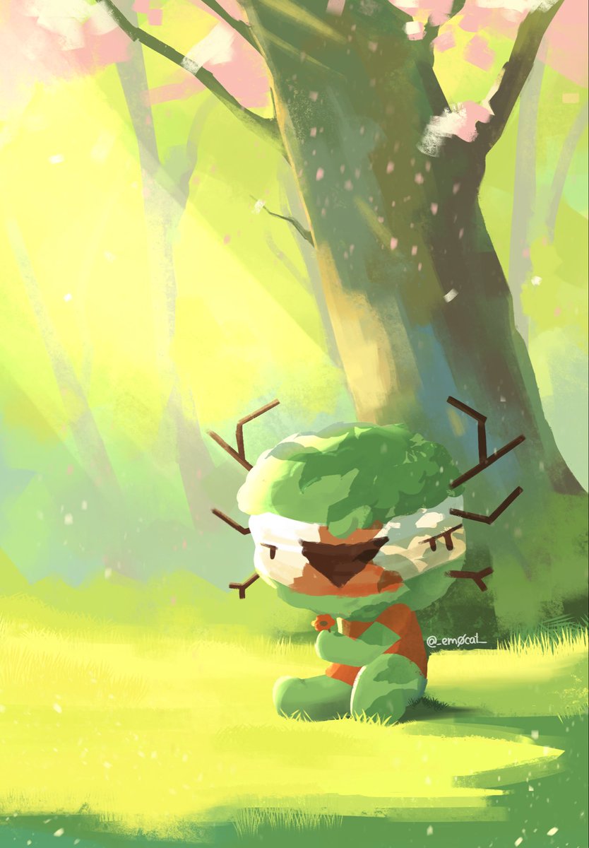 _em0cat_'s tweet photo. Was doing a bg painting study but im also in a COTL brain rot, so here’s Leshy :3
#CultoftheLamb #woolhaven #digitalart #leshy #fanart #COTL https://t.co/iRCmMWqnO9