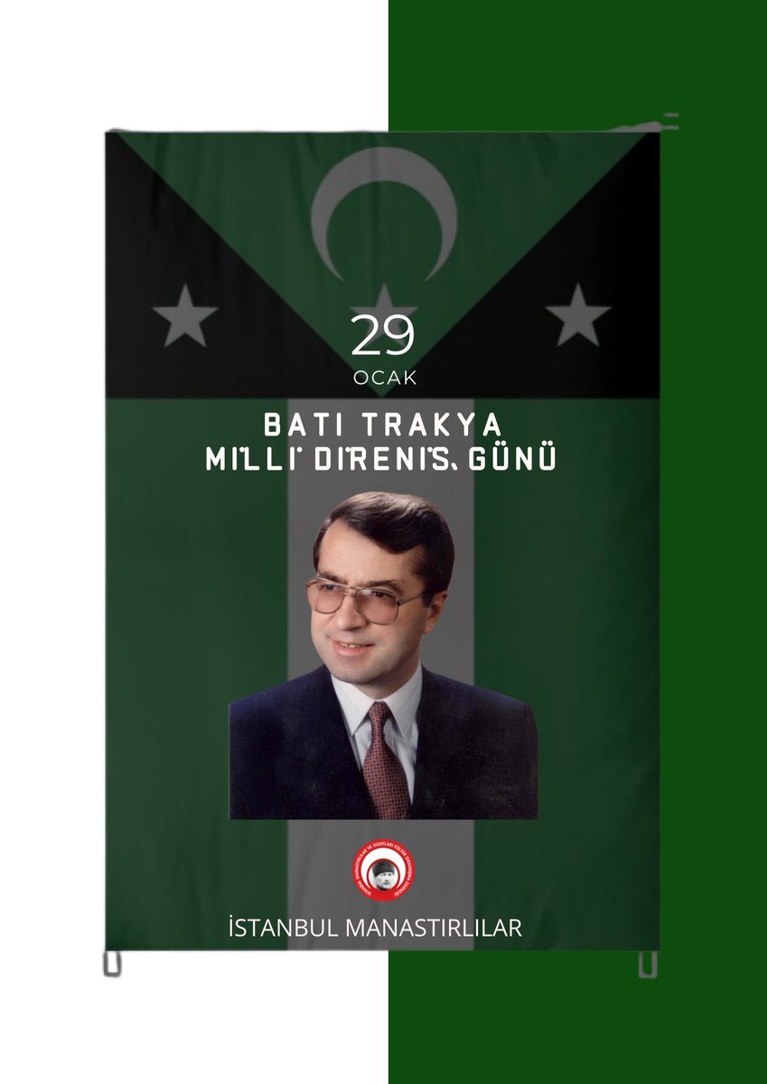 29 Ocak #BatıTrakya Türklerinin Toplumsal Dayanışma ve Milli Direniş Günü vesilesiyle Dr. #SadıkAhmet başta olmak üzere tüm şehitlerimizi saygıyla anıyoruz.
