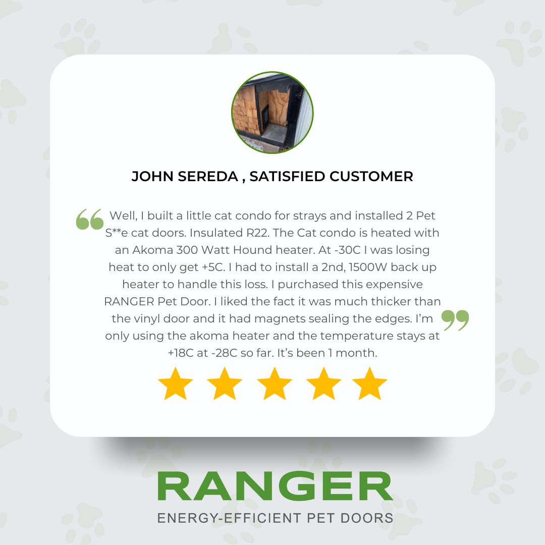 FreedomPetPass's tweet photo. 🌟🌟🌟🌟🌟 
"I purchased this expensive RANGER Pet Door " https://t.co/WZGI81yjFg