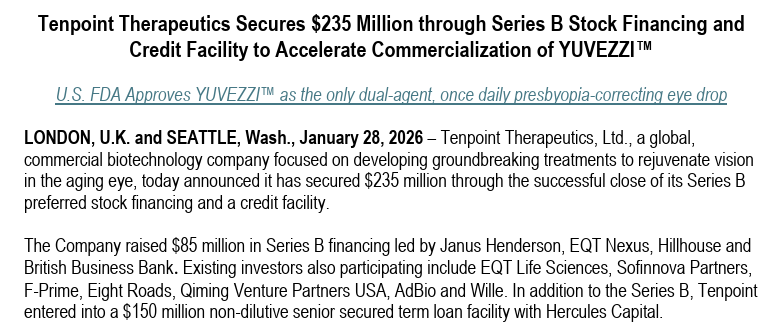 WatcherBiotech's tweet photo. $LENZ  VIZZ direct competitor approved yesterday and announced a concurrent financing to fund its launch. I have a feeling that this is a surprise to most  $XBI https://t.co/1VmerCkz60
