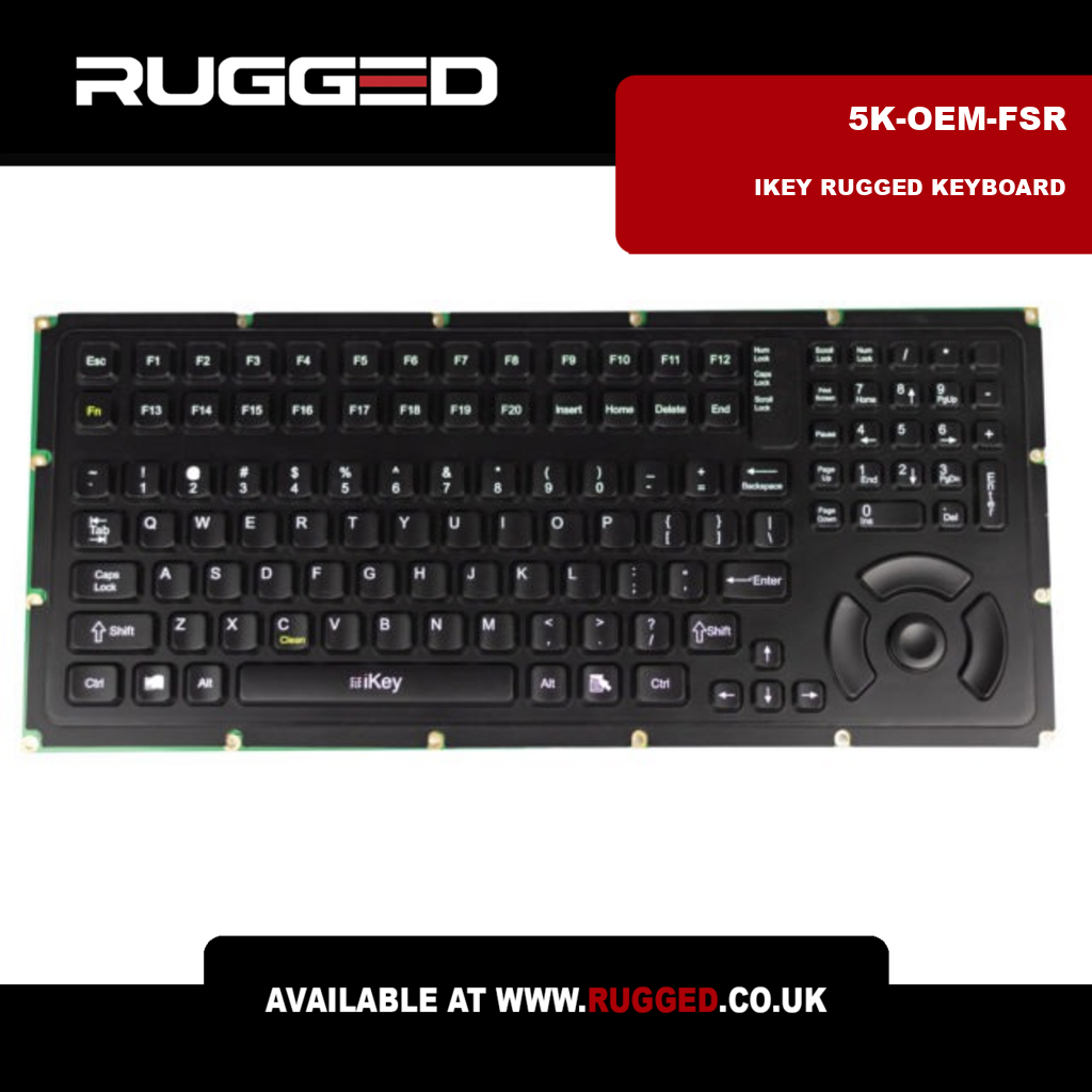 RuggedUK's tweet image. The iKey 5K-OEM-FSR Rugged Keyboard features 113 keys with an integrated FSR pointing device. Built for industrial durability, it withstands -20°C to +60°C. Precision input assured. #RuggedKeyboard #Keyboard #iKey #5K-OEM-FSR zurl.co/3TYbs