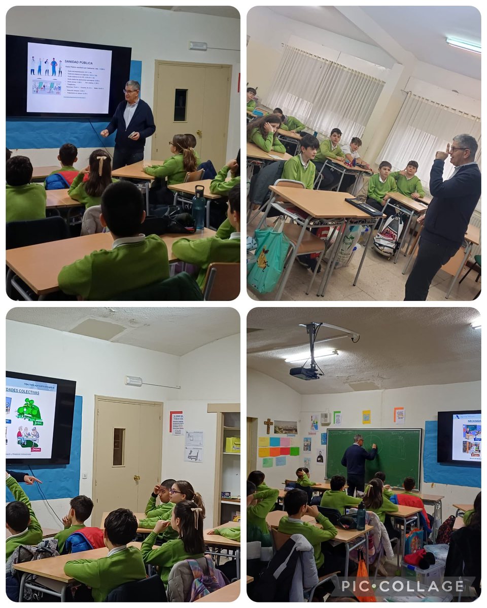 Estos días los alumnos de 6° han participado en el Programa de Educación Cívico - Tributaria. 
Muchas gracias José Luis, por todo lo que nos has enseñado.