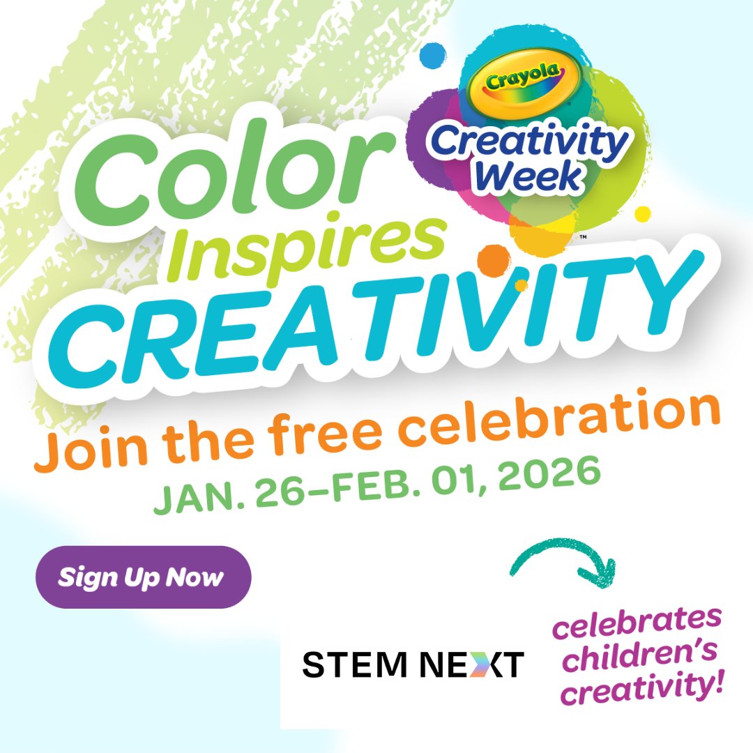 🖍️Creativity is taking center stage this January with Crayola Creativity Week, a free celebration designed to spark hands-on learning in afterschool settings. Programs can access seven days of activities, videos, and challenges. 

Register here: tinyurl.com/5n8ccwdm