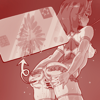 ANALカードを提示する魔法少女です 