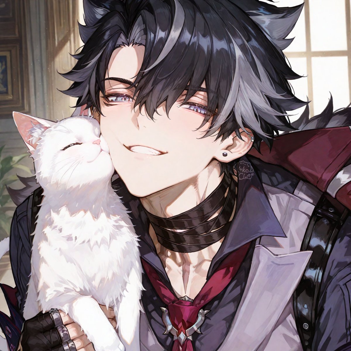 Nekocino_Pesca's tweet photo. #リオセスリ #Wriothesley #GenshinImpact https://t.co/9scrSE8SA7