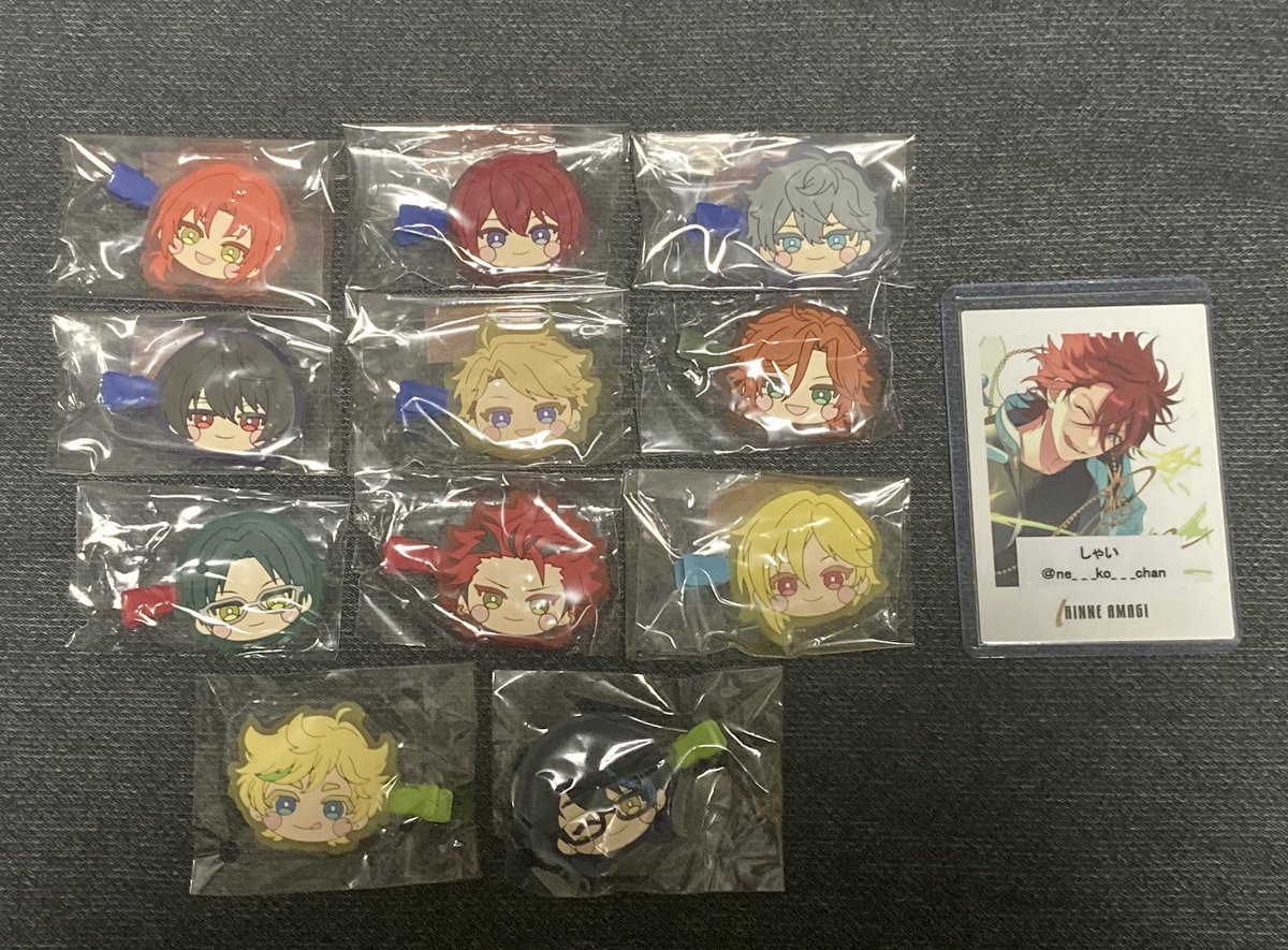 【交換】
あんスタ みにコレ 前髪クリップ 

譲
vol1 (レオ 泉 凛月 司) 嵐 *斑 敬人 紅郎 なずな
vol2 (つむぎ) 宙 

求
vol2 燐音♾️>>ニキ>>HiMERU>こはく

郵送交換
タイミングが合えば博多近辺手渡し可

()内は燐音との交換のみ
*は次点で優先度の高いものとの交換優先