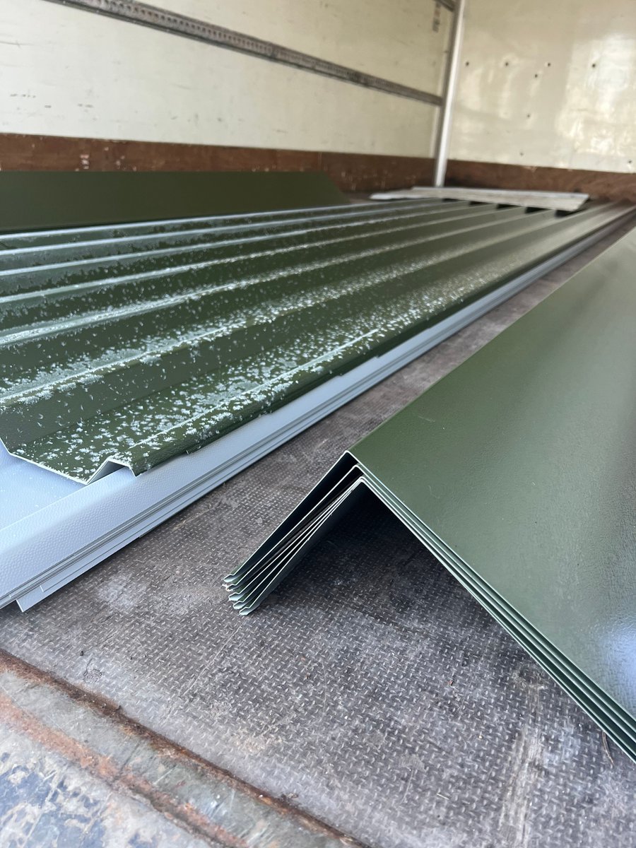RollacladLtd's tweet photo. Juniper Green Plastisol is currently on the line if you are looking for sheets quickly! Give us a call on 01792 893985 to order today

#rollaclad #roofing #boxprofile #junipergreen #swansea #ukdelivery #corrugated https://t.co/GjRovyRPwl
