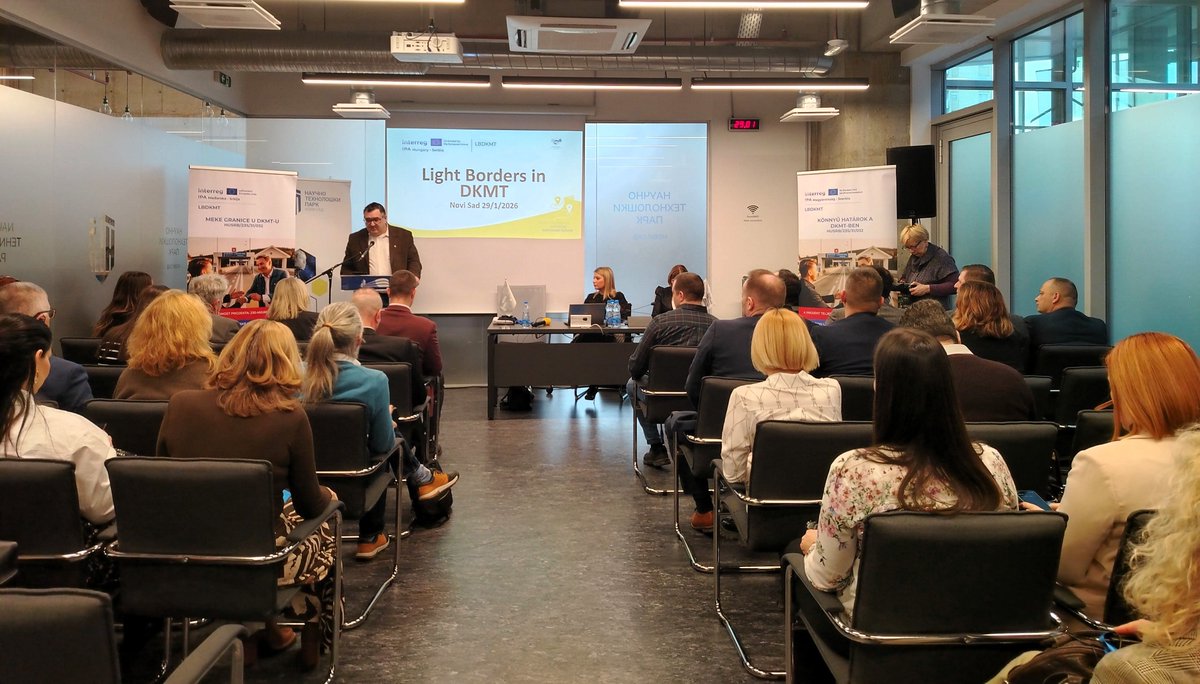 PSRRMSLS's tweet image. Одржана затварајућа конференција пројекта „Меке границе у ДКМТ-у“

Данас је у Научно-технолошком парку у Новом Саду одржана затварајућа конференција поводом завршетка реализације пројекта „Меке границе у ДКМТ-у“ #dkmt #ipa #crossborder  skr.rs/zKsa