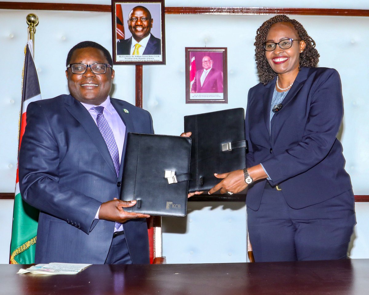 KCBInKenya's tweet photo. Today, KCB Bank Kenya signed an MOU with the County Government of Bungoma, marking a shared commitment to sustainable development and stronger public service delivery.

#ForPeopleForBetter https://t.co/hJffzF7YF4