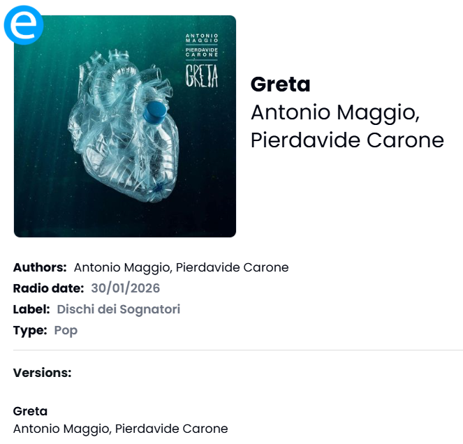 SoundwaveTribe's tweet photo. Dal #30gennaio in rotazione radiofonica il #newsingle di
@Carone_Official e Antonio Maggio !

https://t.co/zIejRdUcL9 https://t.co/KPMU6e0CTB