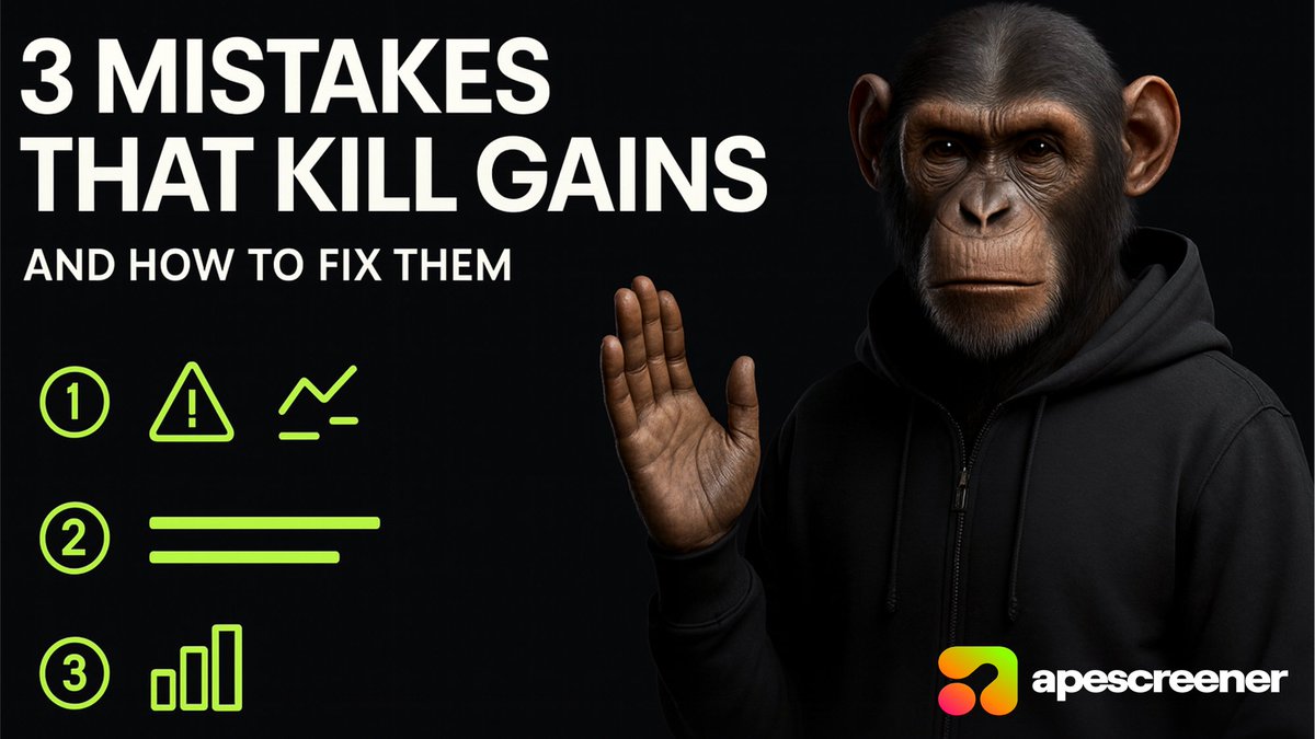🧵 The 3 deadly mistakes killing your crypto gains (and how to fix them)

We've analyzed thousands of portfolios.

95% make the same errors.

Here's what separates winners from everyone else 👇