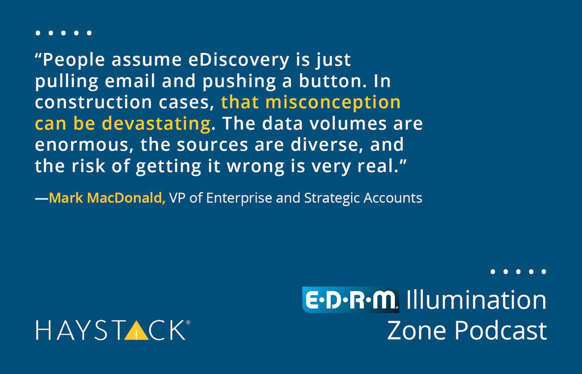 ReviewRight's tweet image. 🏗️ Construction disputes aren’t built on standard #eDiscovery blueprints. 

Learn key insights on handling these complex matters from @HaystackID's eDiscovery experts by reading our recent article: bit.ly/4pRrhnn.

#LegalTech

@edrm
