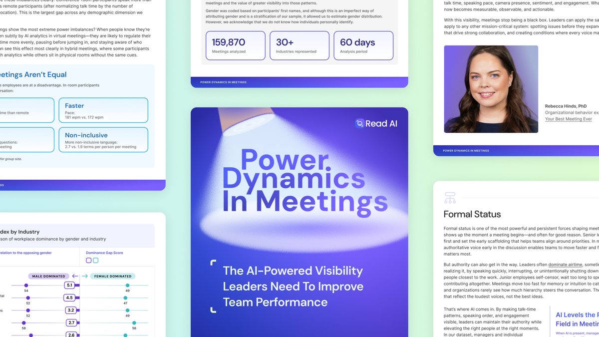 👀 Have you noticed anything different when AI is in the meeting?

New research shows that the impact of AI goes well beyond productivity. It reshapes power dynamics in unexpected ways.

All the findings 👉 read.ai/power-dynamics…