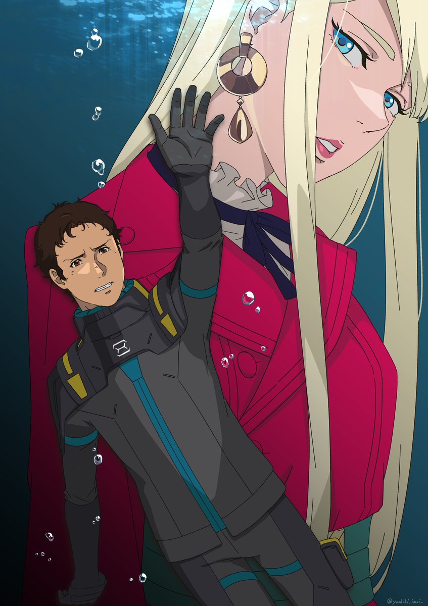 本日公開の映画『機動戦士ガンダム 閃光のハサウェイ キルケーの魔女』に、3DCGモデリングチーフとして参加させていただきました。
公開日が誕生日という偶然もあり、とても嬉しいです！何卒よろしくお願いします！

ファンアートを描いてみました。

#閃光のハサウェイ #キルケーの魔女
