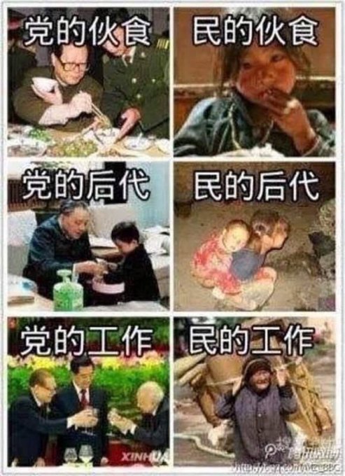 “爲人民服務”的中共殘黨 VS 人民 
 👎這群無惡不作的畜生害慘了中國人 ！