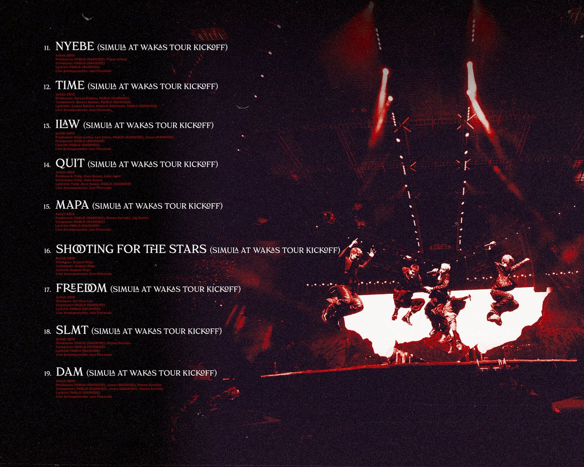 [ TAG UPDATE ]

Let’s relive #SimulaAtWakas’ Kickoff Concert on SB19’s latest album! 🔥

Check out the 19 featured tracks on all streaming platforms and let us know your thoughts with the updated tags below!

SB19 SAW CONCERT ALBUM
<a href="/SB19Official/">SB19 Official</a> #SB19
#SaWKickoffConcertAlbum