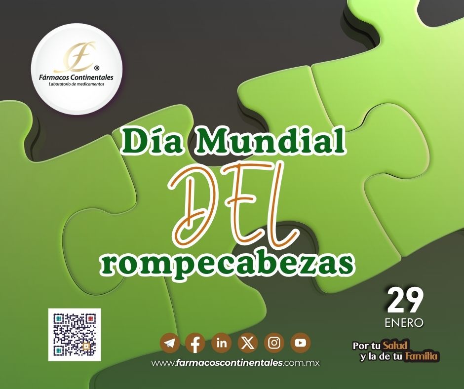 💟 Día mundial del rompecabezas 

 #FarmacosContinentales #EfeméridesFC