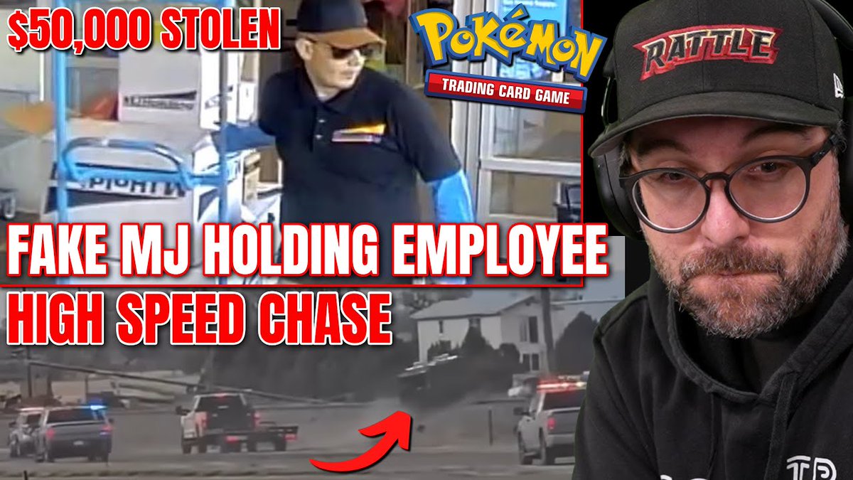 New Video! MJ Holding Disguise To Steal Pokemon Cards Ends In High Speed Chase
youtu.be/xygC15RT-aM