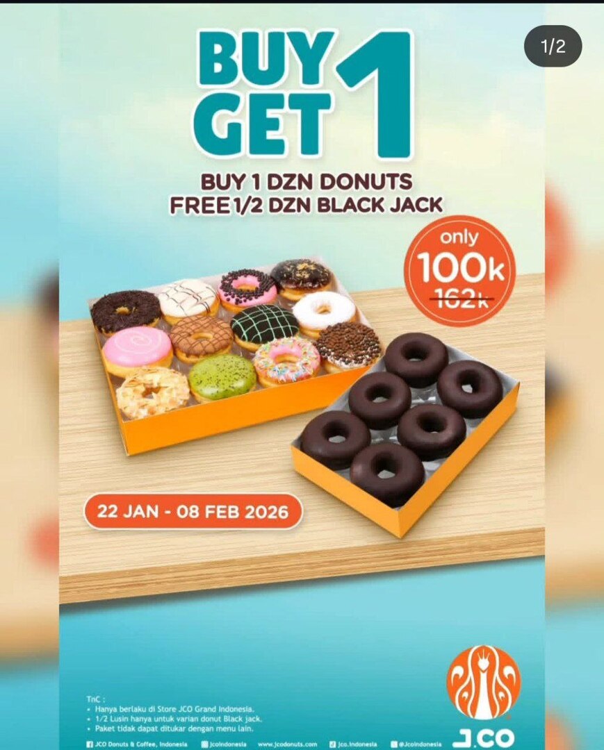 berburusales's tweet image. info promo donat jco