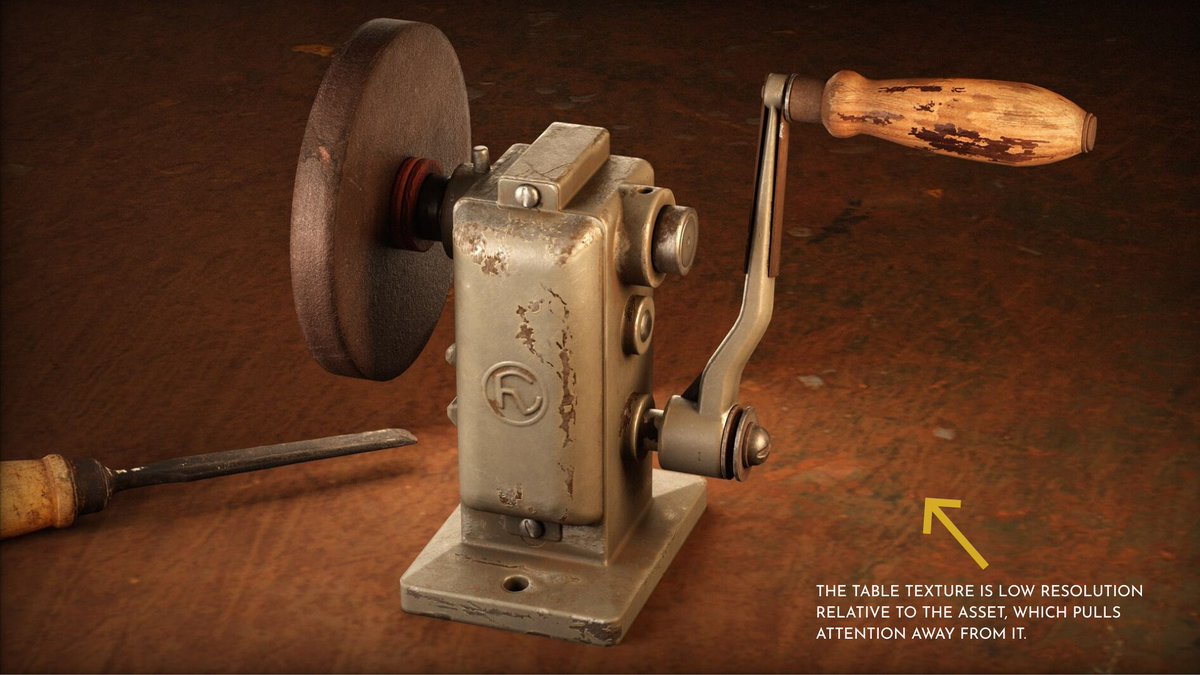 When presenting a prop render in your portfolio, make sure the background resolution matches the quality of the asset. A lower-resolution background can reduce clarity and pull attention away from the prop itself.

SDA Quick tip by instructor Robin Mariancik