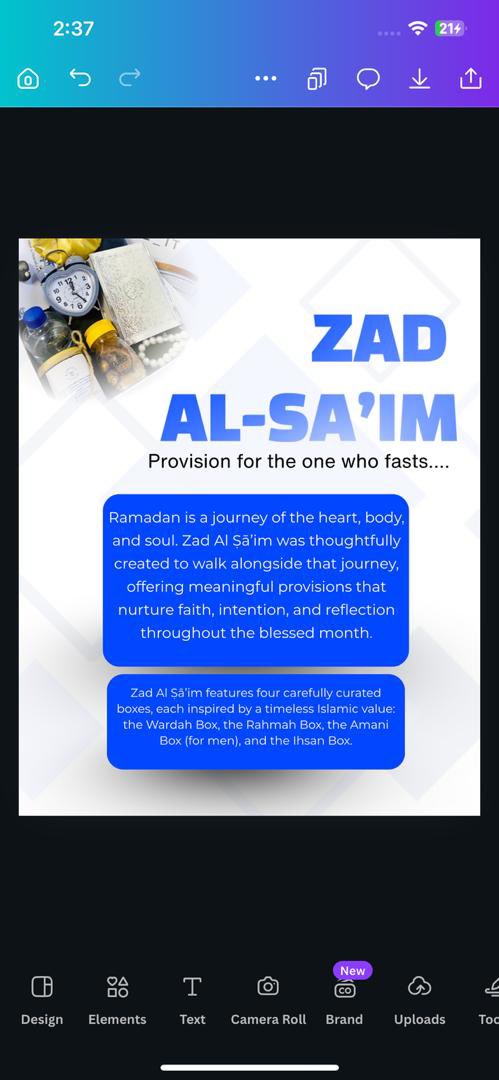 zeemade_it's tweet image. I take God beg you help me RETWEET.🙏🫶💙

Our Ramadan exclusive packages are  available as seen.🌙
We have the Rahmah , the Wardah. the Amani ( for men) and lastly the Ihsan box ( the provisions box).

Each Zad Al Sa’im box is carefully curated to nourish the body, heart, and…