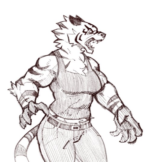 Sketch of the tiger