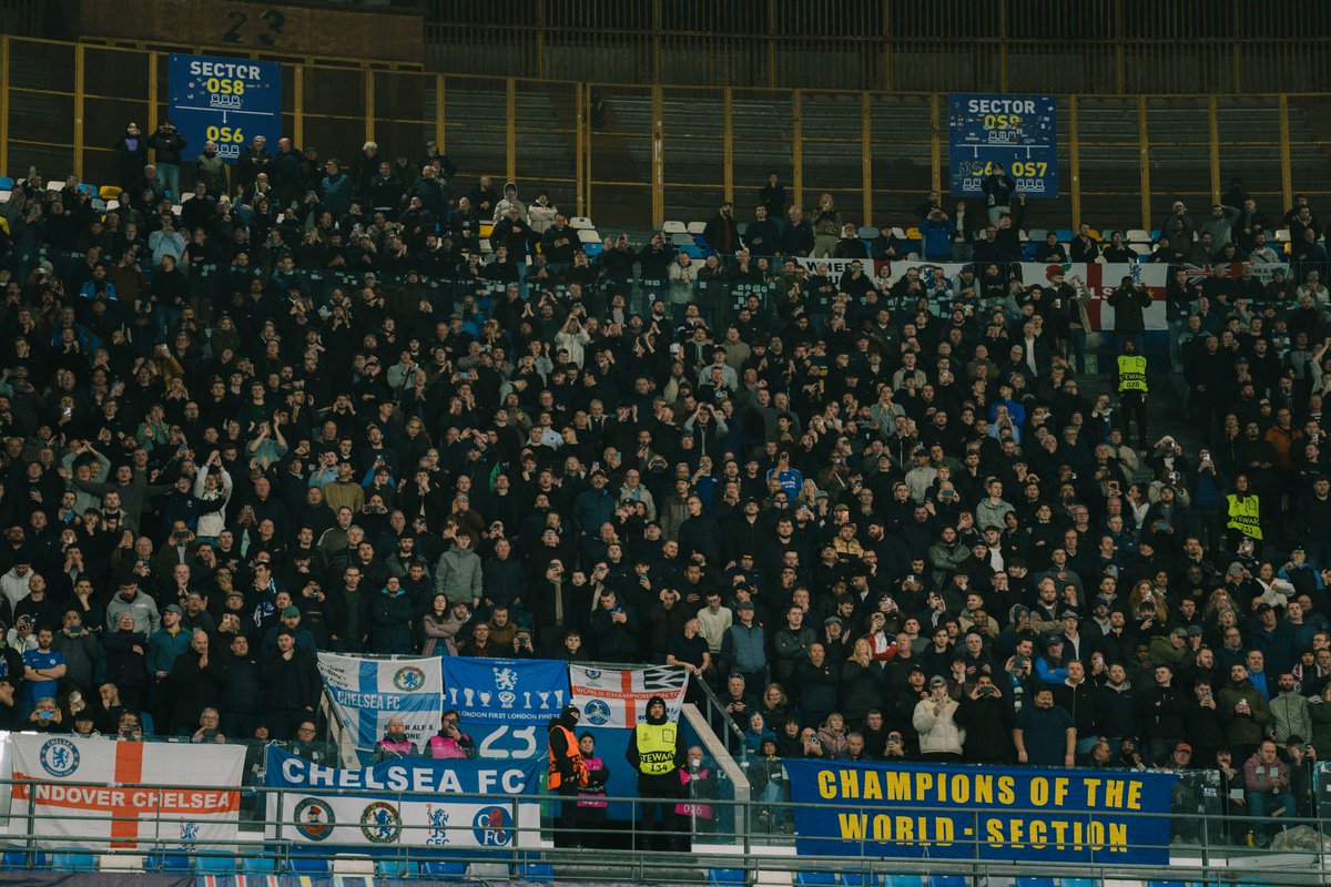 Our travelling supporters. 👏

#CFC | #UCL