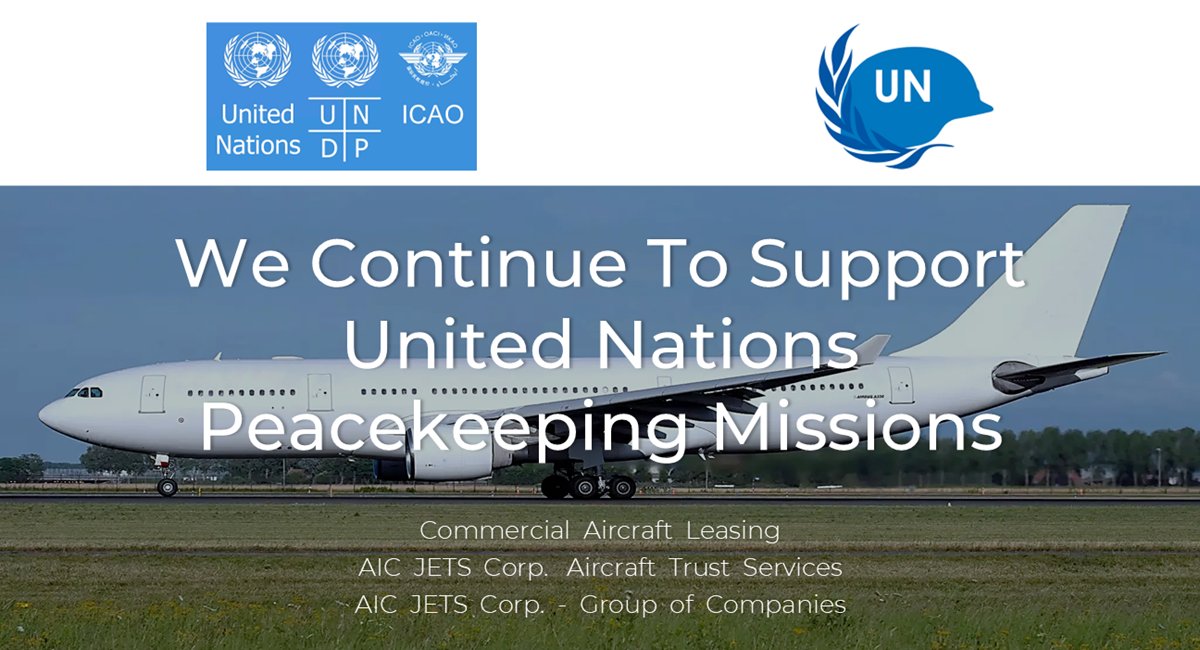 AICJETSCorp's tweet photo. Have you missed the fact?
We are an official vendor and partnered with the United Nations.

Read:
https://t.co/BodDzWp6h4

🌎🕊️✈️
#AICJETSCorp #UN #airlines #Peacekeepers #A4P #Serving4Peace #PKM2026 #UnitedNations #aircraftdelivery https://t.co/yFsrXBrKr4