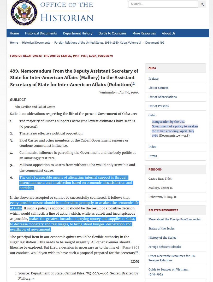 The genocidal US blockade against Cuba is going according to a plan laid out decades ago, but accelerating now with increased pressure from the Trump Administration. It’s more important than ever to support to organizations providing vital material aid. HatueyProject.org/donate