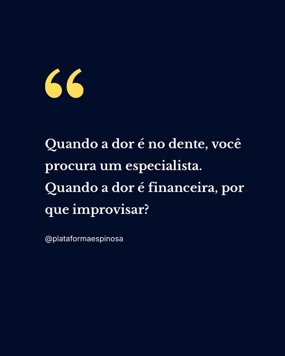 plat_espinosa's tweet photo. Decisões financeiras não pedem improviso. Pedem estrutura. https://t.co/Fgd3a6gPwr
