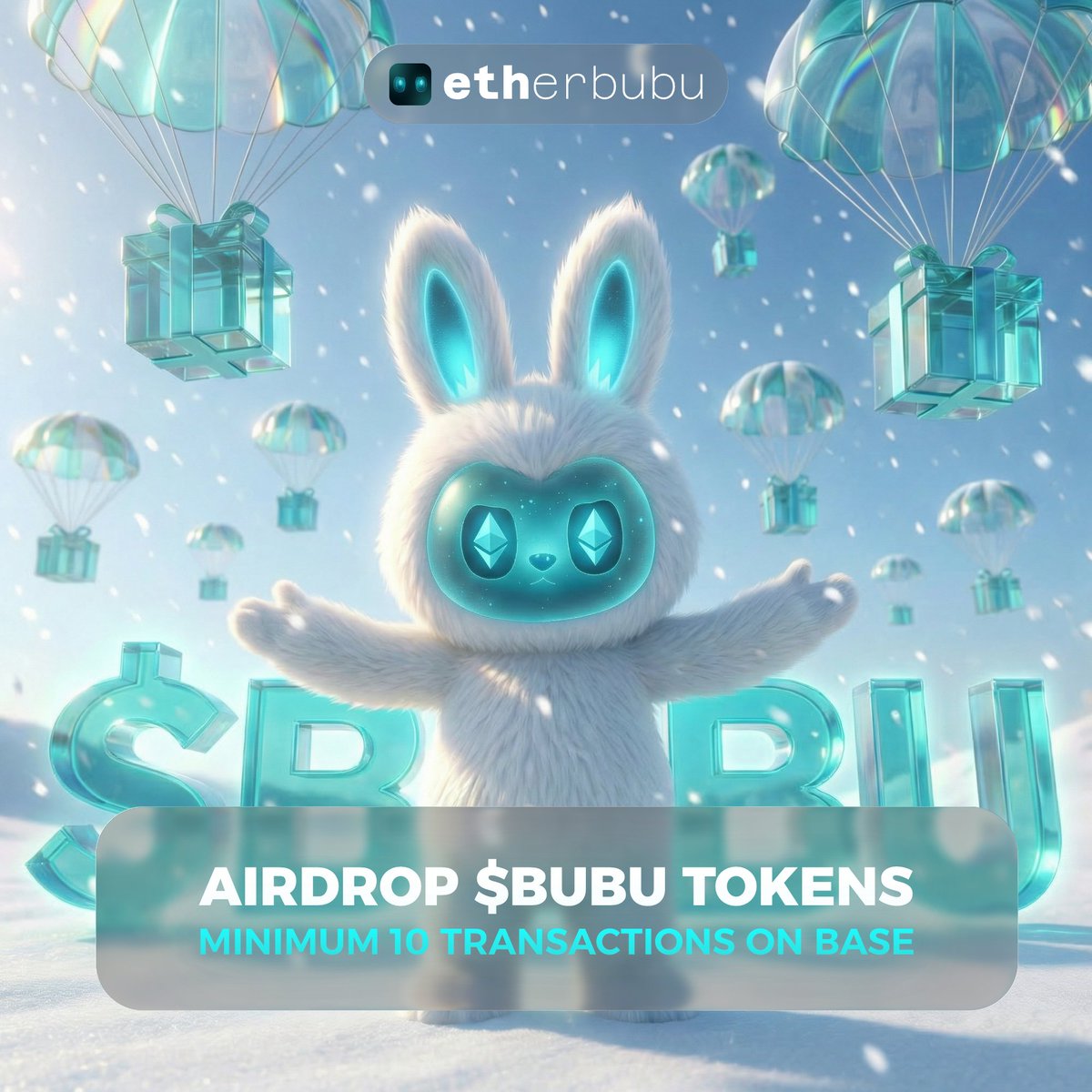 ₍ᐢ. .ᐢ₎ Airdrop $BUBU Tokens

Requirement: at least 10 transactions on <a href="/base/">Base</a>  

Claim your points now 👇
guild.xyz/etherbubu/home

All points will be converted into tokens at TGE

⏰ Limited time! FCFS