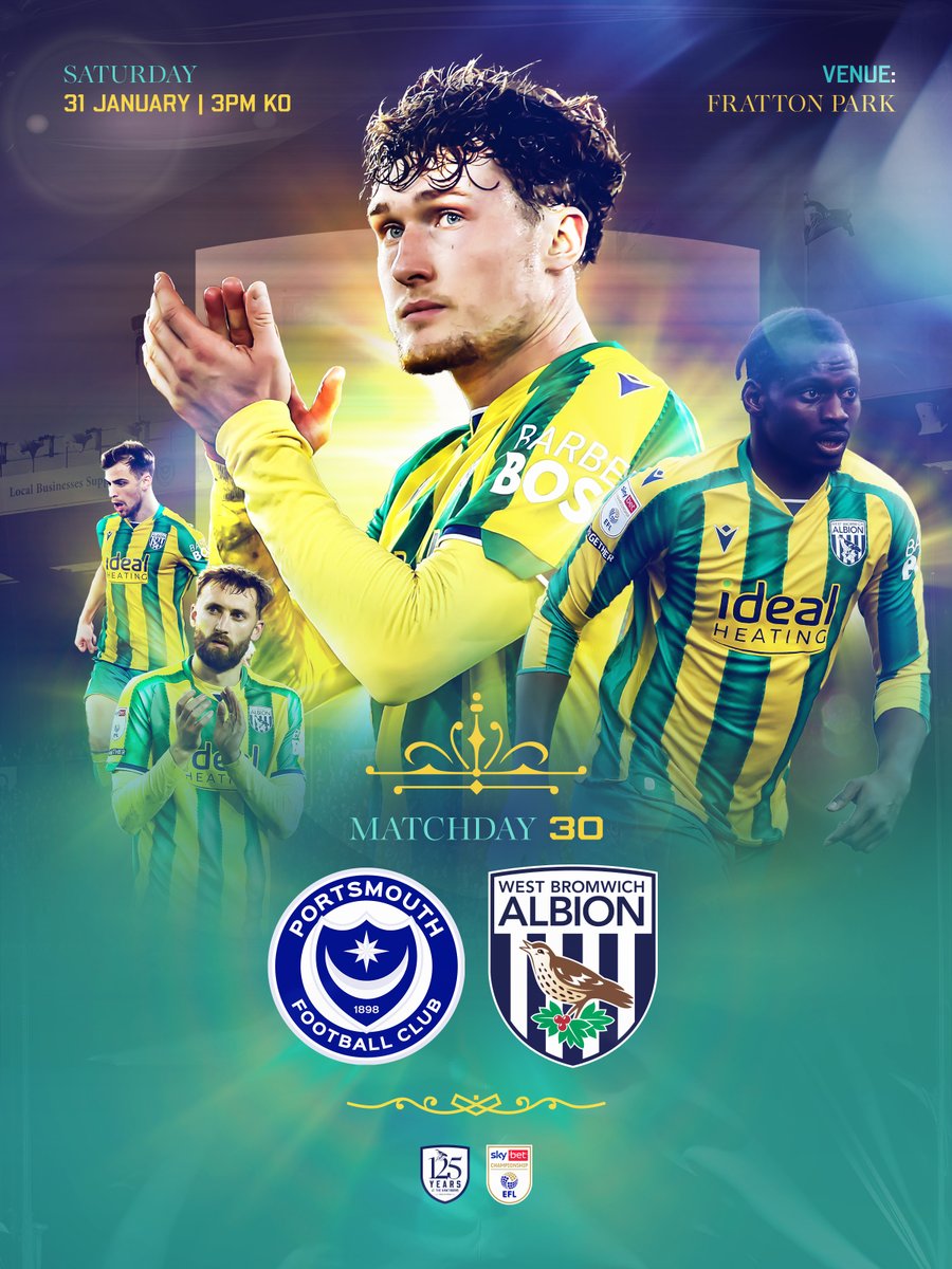 Heading to Portsmouth for <a href="/SkyBetChamp/">Sky Bet Championship</a> matchday 3️⃣0️⃣! 

𝗨𝗣 𝗧𝗛𝗘 𝗔𝗟𝗕𝗜𝗢𝗡! 💚💛