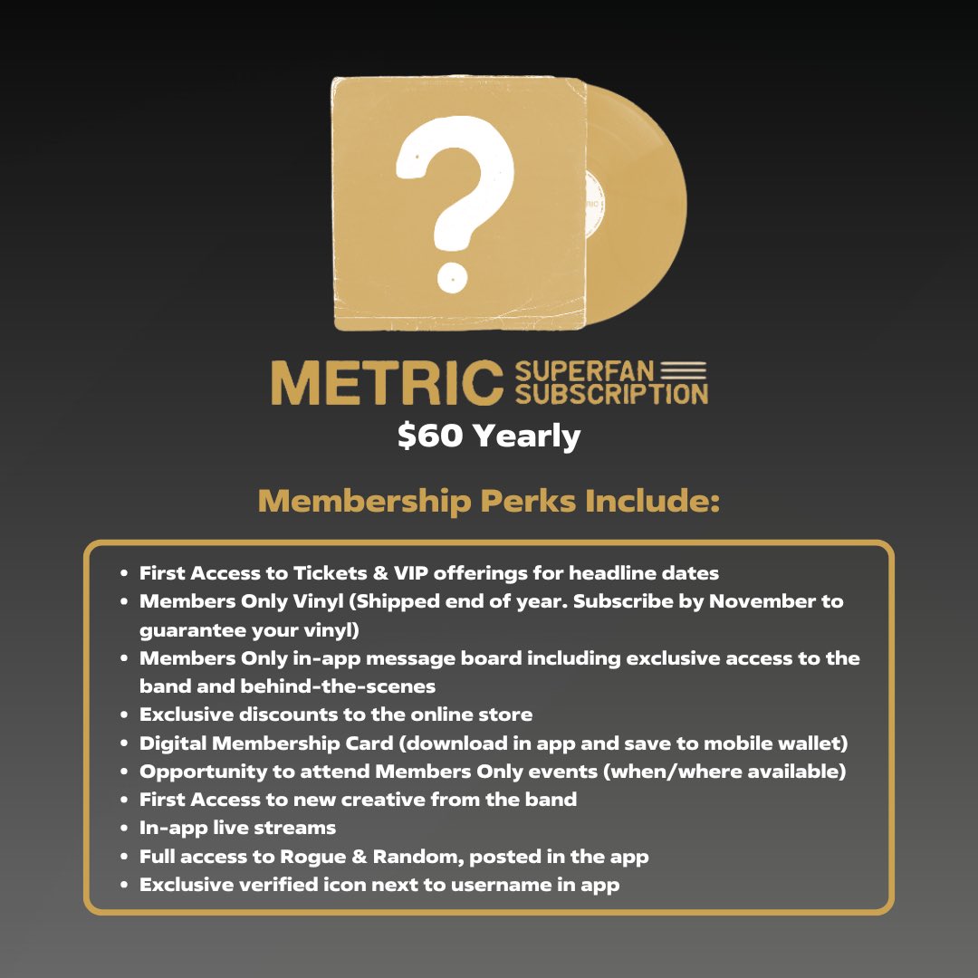 M E T R I C tweet media