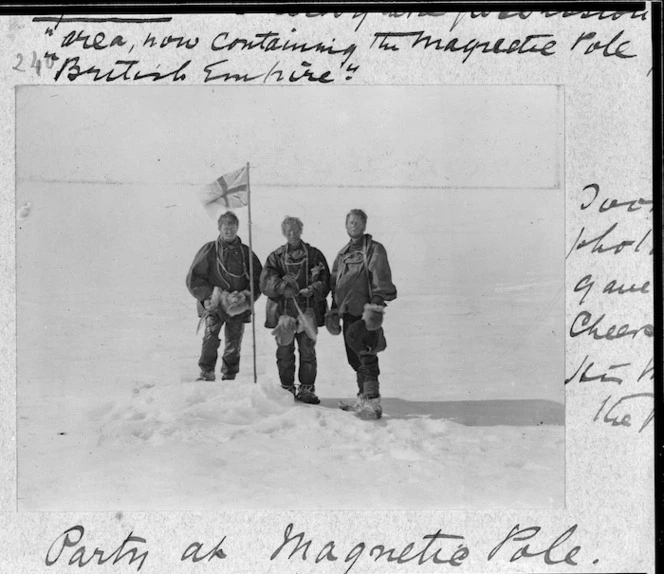 InspireExplore's tweet photo. #OnThisDay in 1909, the Northern Party, made up of Edgeworth David, Douglas Mawson, and Alistair Mackay, on the British Antarctic (Nimrod) Expedition 1907-1909, reached their prearranged costal rendezvous with the ‘Nimrod’ after facing a journey of 290 nautical miles from the South Magnetic Pole. Unfortunately, heavy drifting snow meant that the ‘Nimrod’ did not see their camp when passing by. It wasn’t until two days later that the ‘Nimrod’ turned south again eventually seeing the Northern Party, successfully picking them up.

📸 McKay, Mawson and David at the South Magnetic Pole, 1909, Alexander Turnbull Library.

#inspire #explore #discover #conserve #Antarctica #OTD