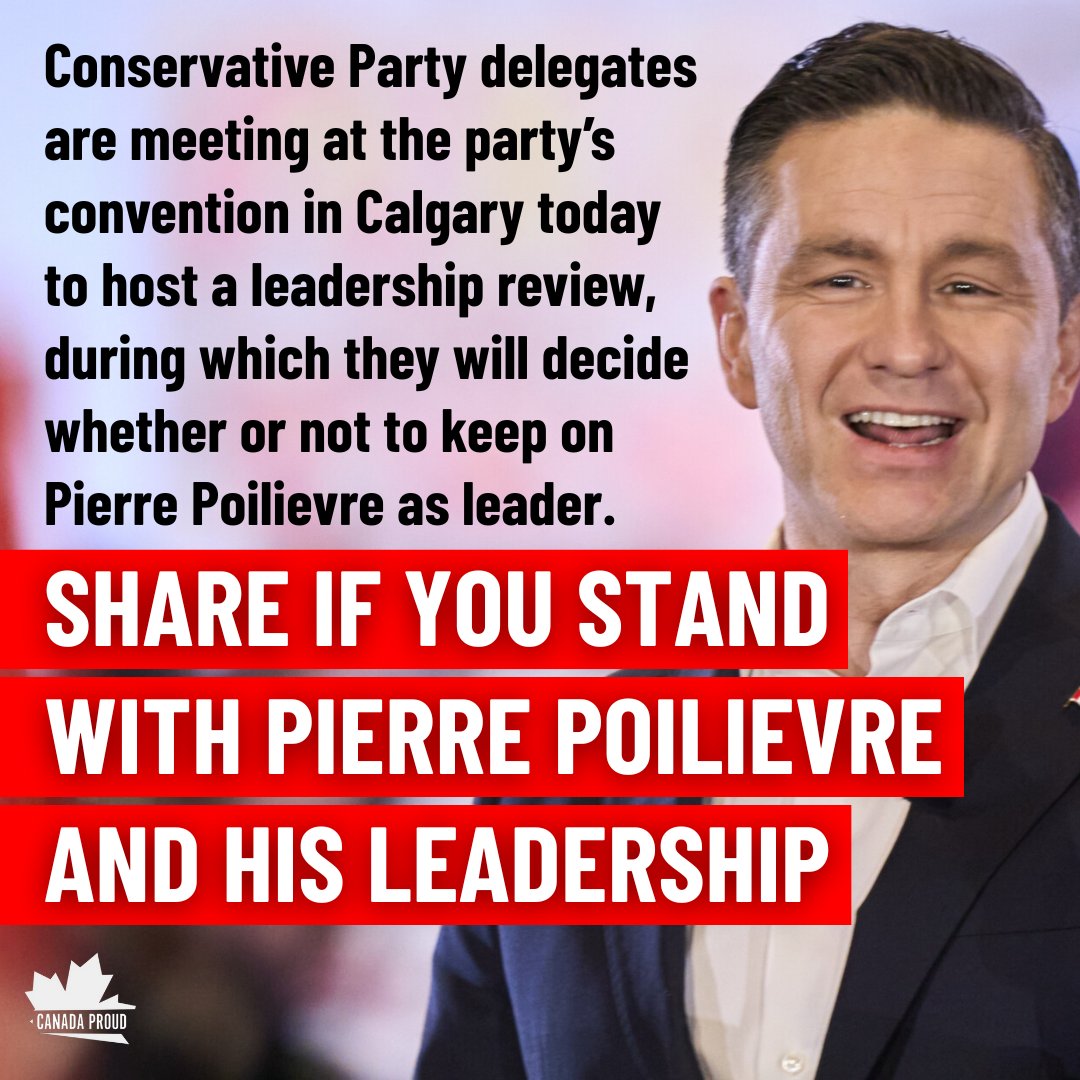 Conservatives are 100% behind Pierre Poilievre! 👏