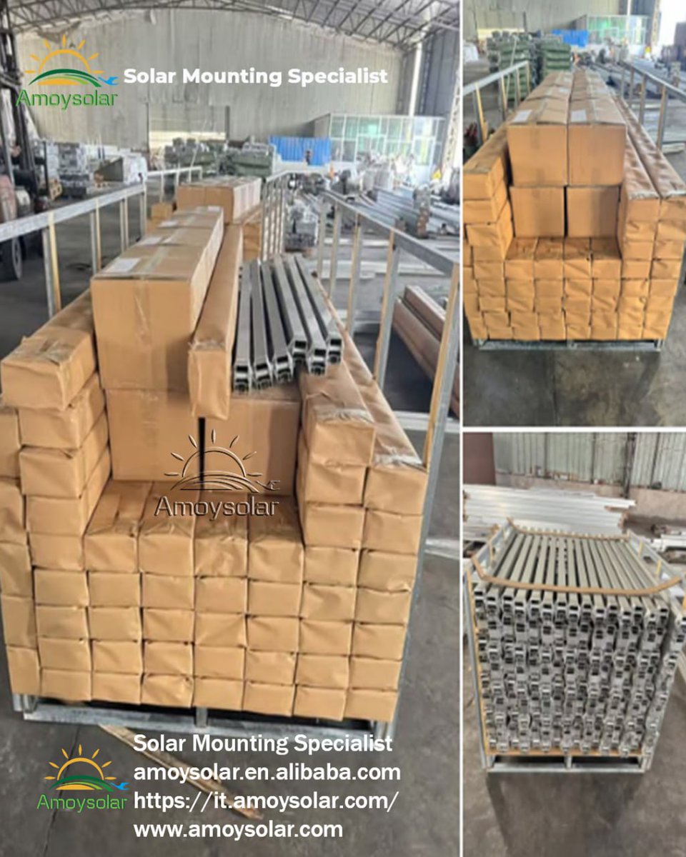 amoysolar4's tweet image. Another Global Shipment Ready to Roll! 
Our team at Amoysolar has just completed careful packaging and secure loading for one of our valued customers! 

📱 WhatsApp: +86 18950155292
#Amoysolar #SolarShipping #SolarMountingSystems #SolarPackaging #PVStructure